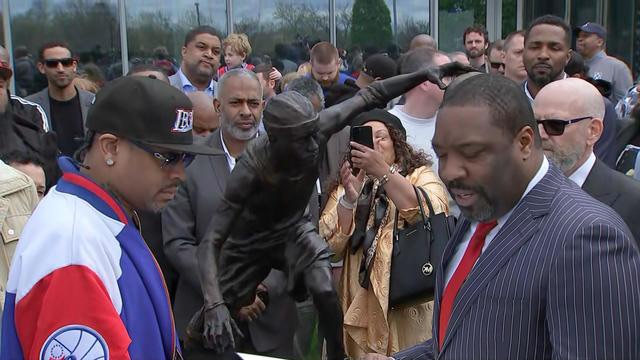 Philadelphia Honors Iverson With A Gameplay Statue!!